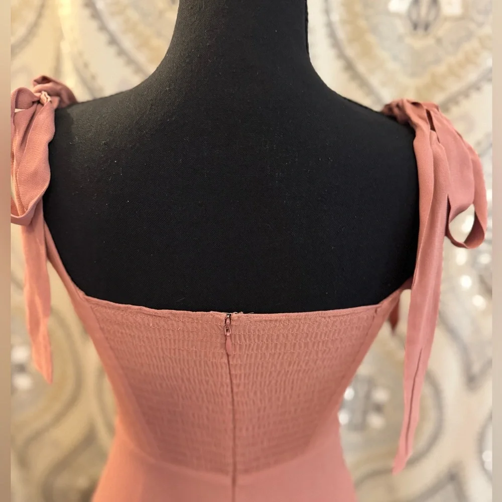 Reformation Twilight Midi Dress - Praline - Size 0 - Excellent Condition - Picture 6 of 7